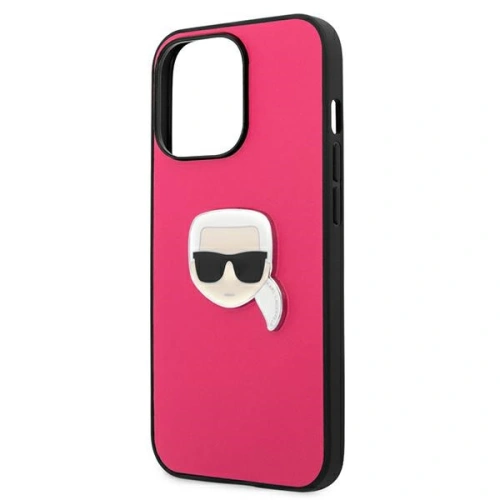 Kup Case Karl Lagerfeld KLHCP13XPKMP Apple iPhone 13 Pro Max rosa/pink Hardcase Leder Ikonik Karls Kopf Metall - KLD745PNK - {ean13} - Sklep Home Screen