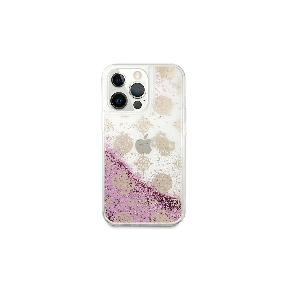 Etui Guess GUHCP13XLGPEPI Apple iPhone 13 Pro Max różowy/pink hardcase Peony Liquid Glitter