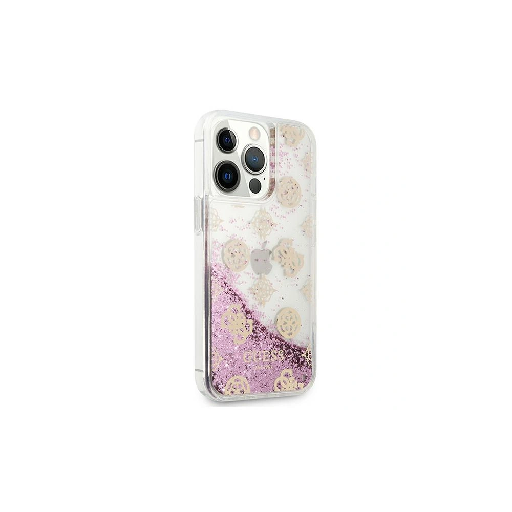 Etui Guess GUHCP13XLGPEPI Apple iPhone 13 Pro Max różowy/pink hardcase Peony Liquid Glitter