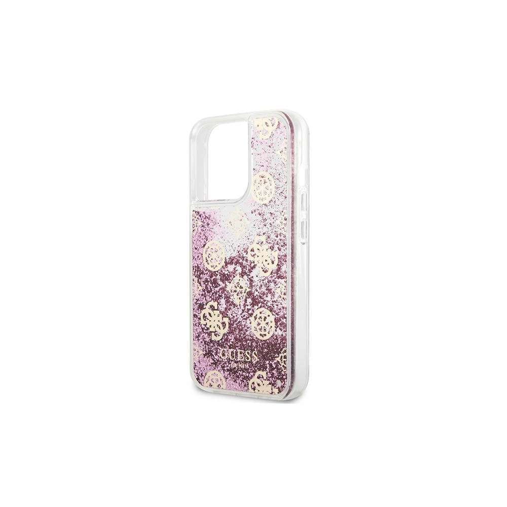 Etui Guess GUHCP13XLGPEPI Apple iPhone 13 Pro Max różowy/pink hardcase Peony Liquid Glitter