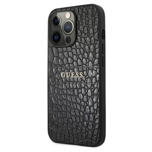 Kup Case Guess GUHCP13XPCRBBK Apple iPhone 13 Pro Max schwarz/black Croco Strap Collection - GUE1394BLK - {ean13} - Sklep Home Screen