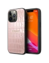 Case Guess GUHCP13XPCRBPI Apple iPhone 13 Pro Max rosa/pink Croco Strap Collection