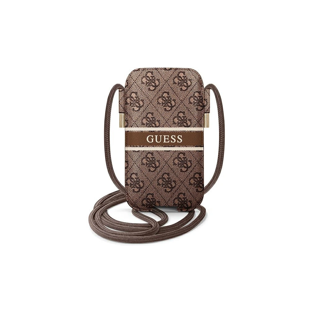 Torebka Guess GUPHL4GDBR 6,7 cala brązowy/brown hardcase 4G Stripe