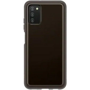 Kup Case Samsung Galaxy A03s EF-QA038TB Soft Clear Cover schwarz/black - SMG517BLK - {ean13} - Sklep Home Screen