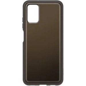 Kup Etui Samsung Galaxy A03s EF-QA038TB Soft Clear Cover negru/black - SMG517BLK - {ean13} - Sklep Home Screen