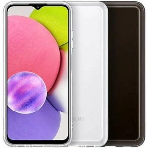 Kup Etui Samsung Galaxy A03s EF-QA038TB Soft Clear Cover negru/black - SMG517BLK - {ean13} - Sklep Home Screen