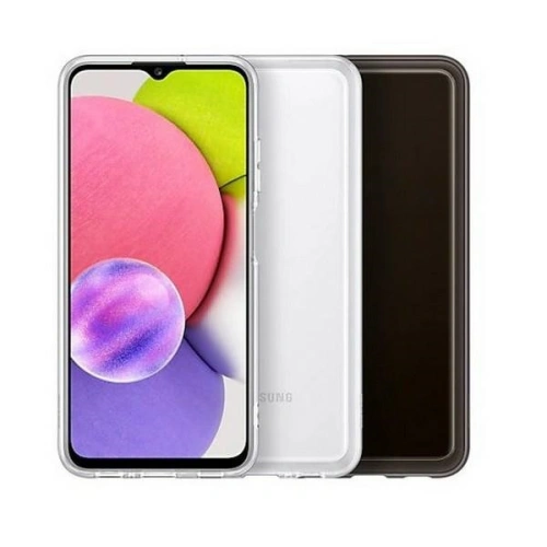 Kup Etui Samsung Galaxy A03s EF-QA038TB Soft Clear Cover negru/black - SMG517BLK - {ean13} - Sklep Home Screen