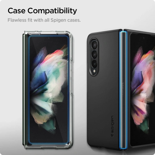 Buy Spigen GLAS.tR Slim + Hinge Film Samsung Galaxy Z Fold 3 Black - SPN1946BLK - {ean13} - Home Screen Store Europe