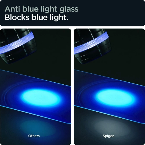 Kup Gehärtetes Glas Spigen GLAS.tR ez Fit Apple iPhone 14/13/13 Pro Antiblue [2 PACK] - SPN1953 - {ean13} - Sklep Home Screen