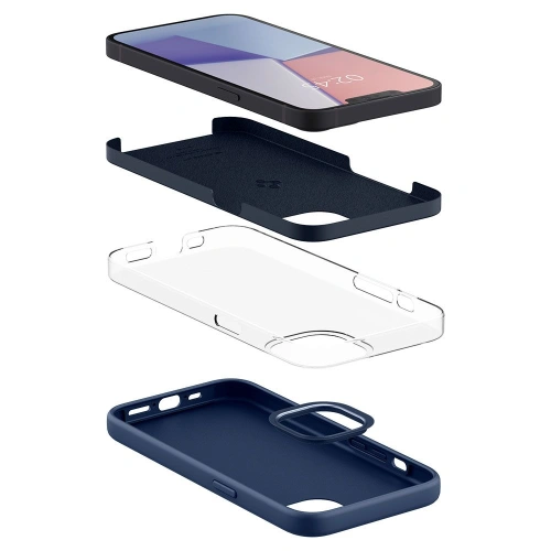 Kup Etui Spigen Silicone Fit Apple iPhone 13 mini Navy Blue - SPN1954BLU - {ean13} - Sklep Home Screen