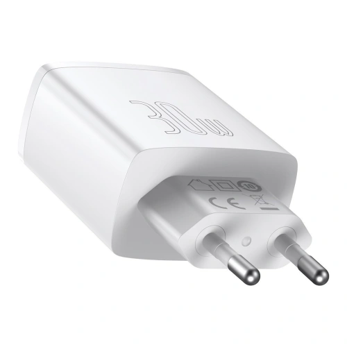 Kup Netzteil Baseus Compact Quick Charger, 2xUSB, USB-C, PD, 3A, 30W (weiß) - BSU2896WHT - {ean13} - Sklep Home Screen