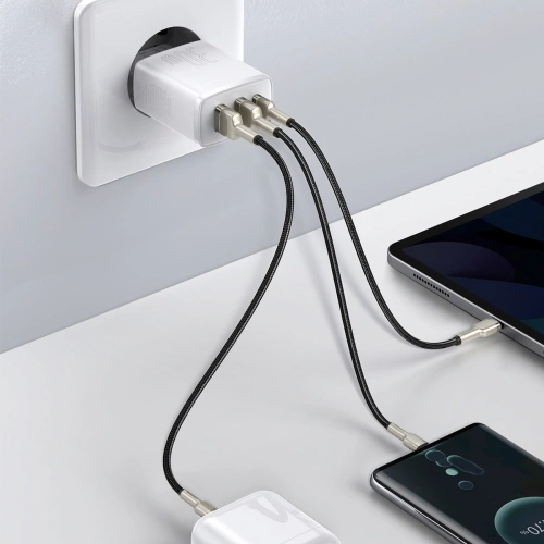 Kup Încărcătorul de rețea Baseus Compact Quick Charger, 2xUSB, USB-C, PD, 3A, 30W (alb) - BSU2896WHT - {ean13} - Sklep Home Screen