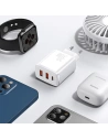 Kup Síťová nabíječka Baseus Compact Quick Charger, 2xUSB, USB-C, PD, 3A, 30W (bílá) - BSU2896WHT - {ean13} - Sklep Home Screen