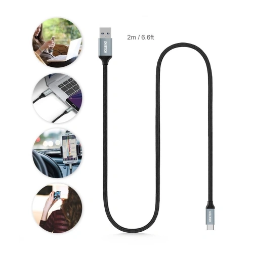 Buy Choetech USB-A to USB-C Nylon 1m - CHT012 - {ean13} - Home Screen Store Europe