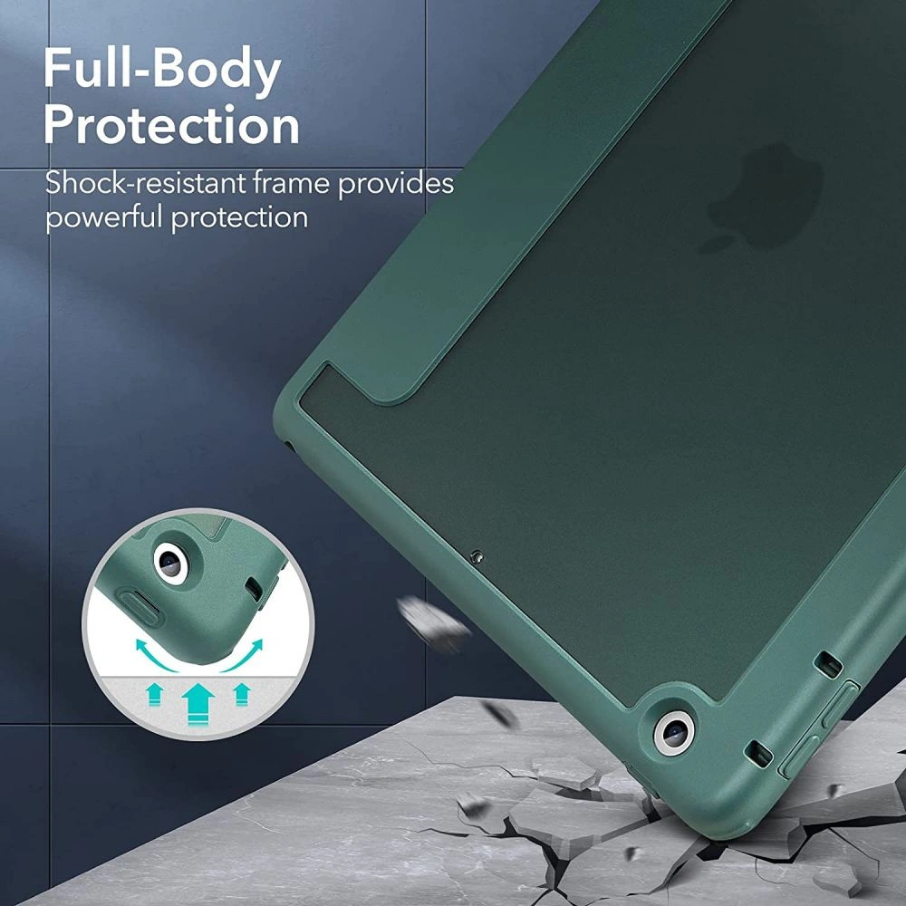 Etui ESR Rebound Hybrid Apple iPad 10.2 2019/2020/2021 (7., 8. i 9 generacji) Frosted Green
