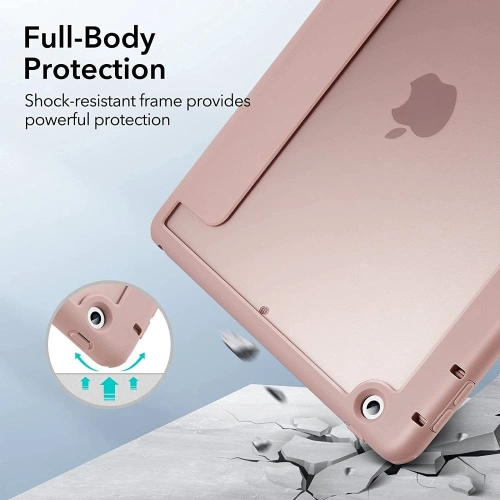 Kup Etui ESR Rebound Hybrid Apple iPad 10.2 2019/2020/2021 (7., 8. i 9 generacji) Frosted Pink - ESR428PNK - {ean13} - Sklep Home Screen