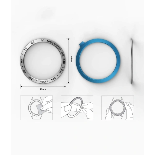 Kup Acoperire pentru tachimetru Ringke Samsung Galaxy Gear S3/Watch 46mm aluminiu argintiu GW-46-06 - RGK827ASLV - {ean13} - Sklep Home Screen