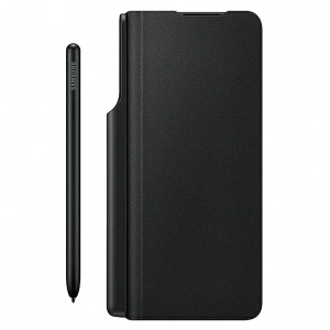 Kup Etui Samsung Galaxy Z Fold 3 EF-FF92PCBEGEE czarny/black Leather Flip Cover with Pen - SMG520BLK - {ean13} - Sklep Home Screen