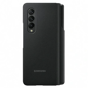 Kup Etui Samsung Galaxy Z Fold 3 EF-FF92PCBEGEE czarny/black Leather Flip Cover with Pen - SMG520BLK - {ean13} - Sklep Home Screen