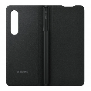 Kup Etui Samsung Galaxy Z Fold 3 EF-FF92PCBEGEE czarny/black Leather Flip Cover with Pen - SMG520BLK - {ean13} - Sklep Home Screen