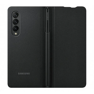 Kup Etui Samsung Galaxy Z Fold 3 EF-FF92PCBEGEE czarny/black Leather Flip Cover with Pen - SMG520BLK - {ean13} - Sklep Home Screen