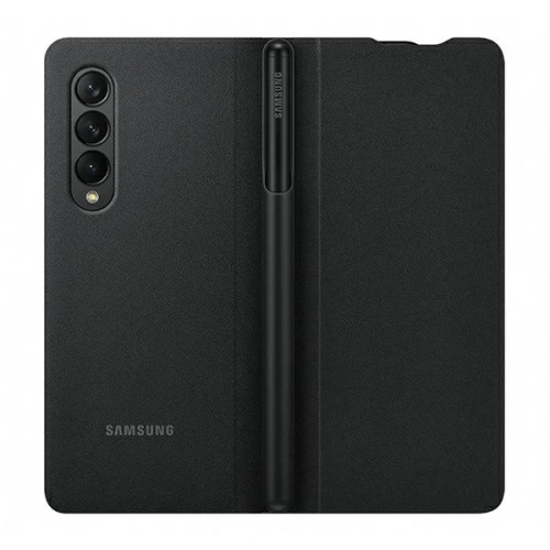 Kup Case Samsung Galaxy Z Fold 3 EF-FF92PCBEGEE schwarz/black Leder Flip Cover mit Stift - SMG520BLK - {ean13} - Sklep Home Screen