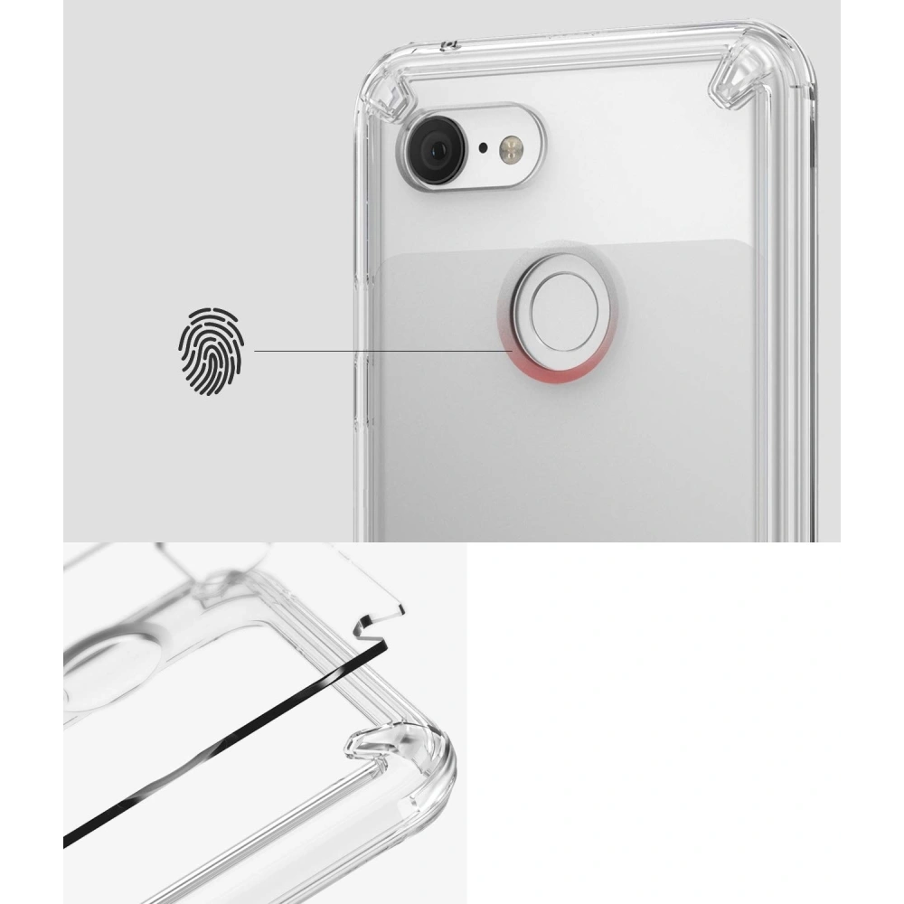 Etui Ringke Fusion Google Pixel 3 Clear