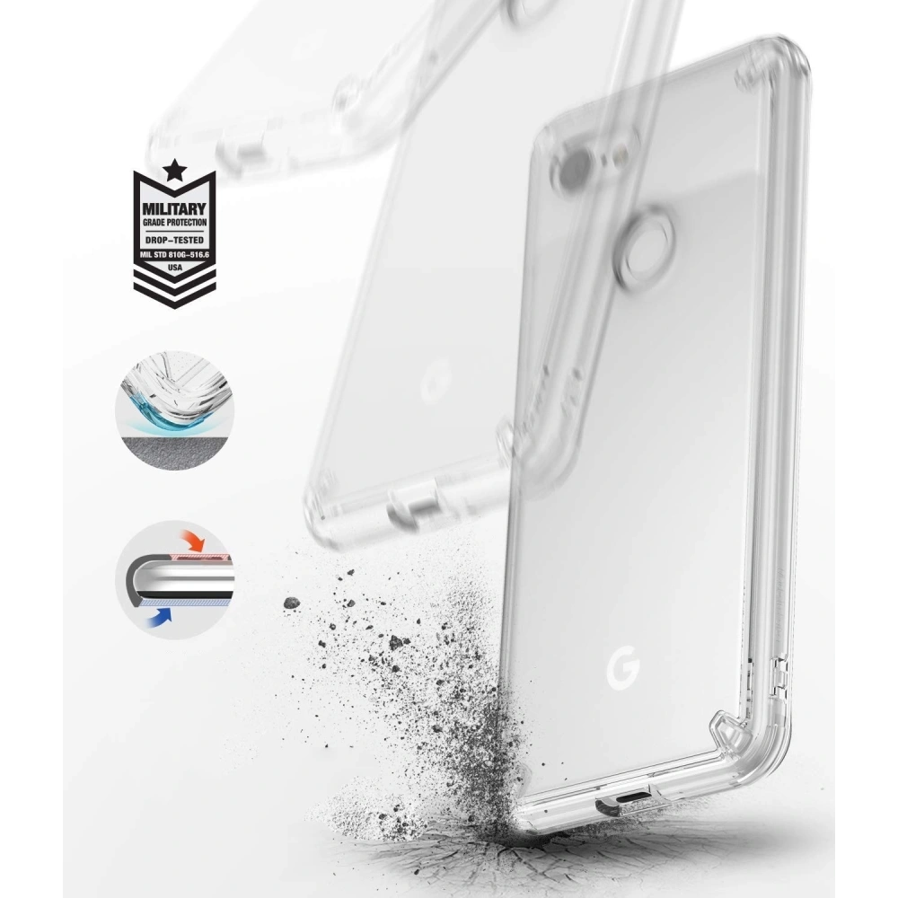 Etui Ringke Fusion Google Pixel 3 Clear