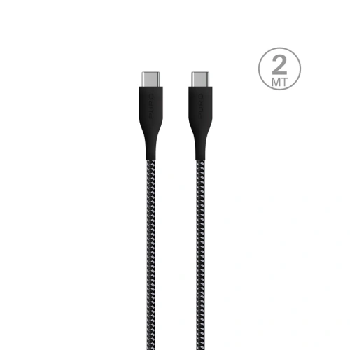 Kup Kabel PURO Fabric Ultra Strong heavy duty USB-C/USB-C 2m (černý) - PUR507BLK - {ean13} - Sklep Home Screen