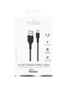 Kup Kábel PURO Fabric Ultra Strong nehéz használatra USB-A/USB-C 1,2m (fekete) - PUR508BLK - {ean13} - Sklep Home Screen