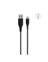 Kup Kabel PURO Fabric Ultra Strong schwere Nutzung USB-A/USB-C 2m (schwarz) - PUR509BLK - {ean13} - Sklep Home Screen