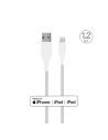 Kup Kábel PURO Fabric Ultra Strong nehéz igénybevételű USB-A/Lightning MFi 1,2m (fehér) - PUR512WHT - {ean13} - Sklep Home Screen