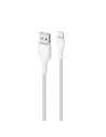 Kábel PURO Fabric Ultra Strong nehéz ipari USB-A/Lightning MFi 2m (fehér)