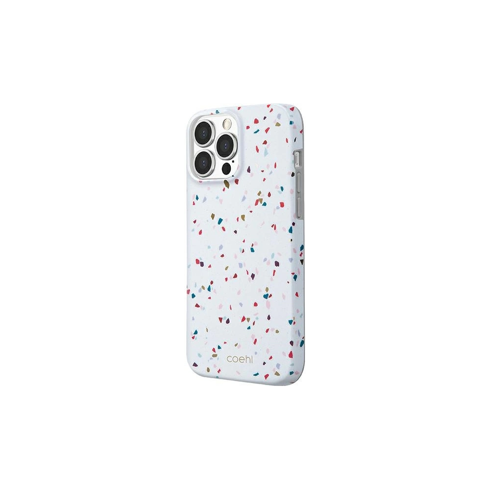 Etui UNIQ Coehl Terrazzo Apple iPhone 13 Pro biały/natural white