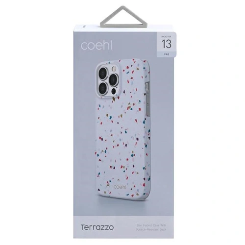 Kup Etui UNIQ Coehl Terrazzo Apple iPhone 13 Pro biały/natural white - UNIQ484WHT - {ean13} - Sklep Home Screen