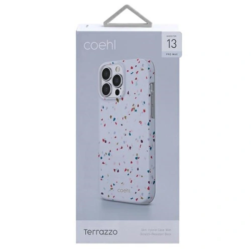 Kup Etui UNIQ Coehl Terrazzo Apple iPhone 13 Pro Max alb/crem natural - UNIQ486WHT - {ean13} - Sklep Home Screen