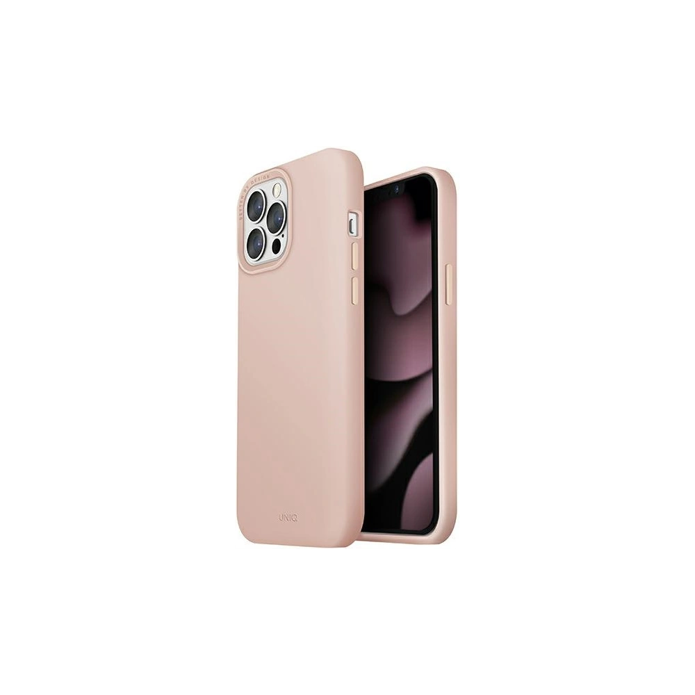 Etui UNIQ Lino Hue MagSafe Apple iPhone 13 Pro różowy/blush pink