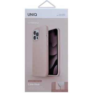 Etui UNIQ Lino Hue MagSafe Apple iPhone 13 Pro Max różowy/blush pink
