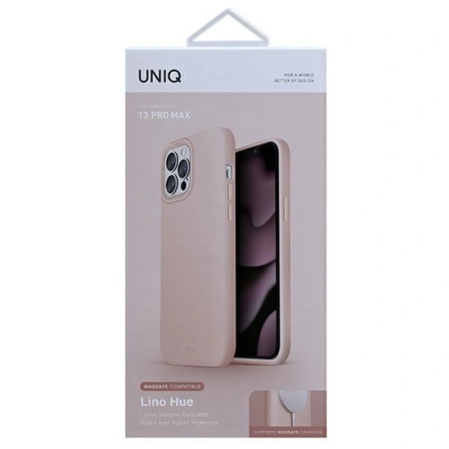 Kup Etui UNIQ Lino Hue MagSafe Apple iPhone 13 Pro Max růžový/blush pink - UNIQ512PNK - {ean13} - Sklep Home Screen