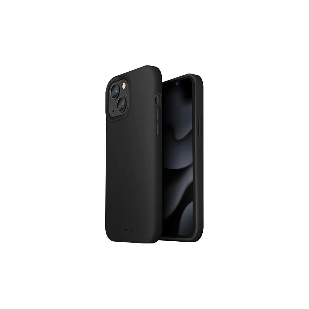 Etui UNIQ Lino Apple iPhone 13 czarny/ink black