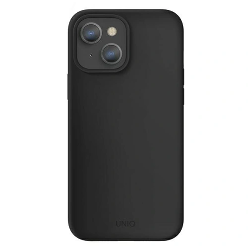 Kup Etui UNIQ Lino pentru Apple iPhone 13 negru/cerneală neagră - UNIQ514BLK - {ean13} - Sklep Home Screen