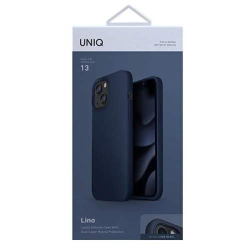 Kup Etui UNIQ Lino Apple iPhone 13 modré/marine blue - UNIQ515BLU - {ean13} - Sklep Home Screen