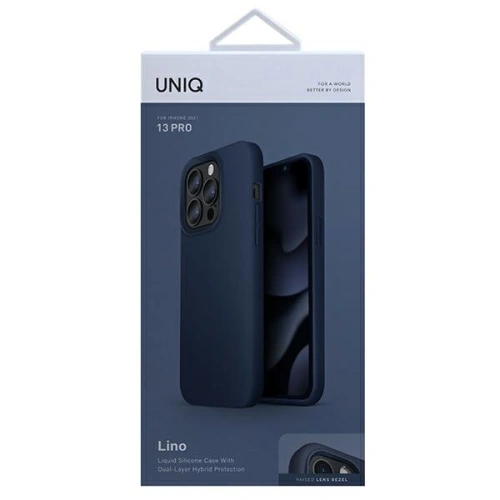 Kup Etui UNIQ Lino Apple iPhone 13 Pro albastru/marine blue - UNIQ518BLU - {ean13} - Sklep Home Screen