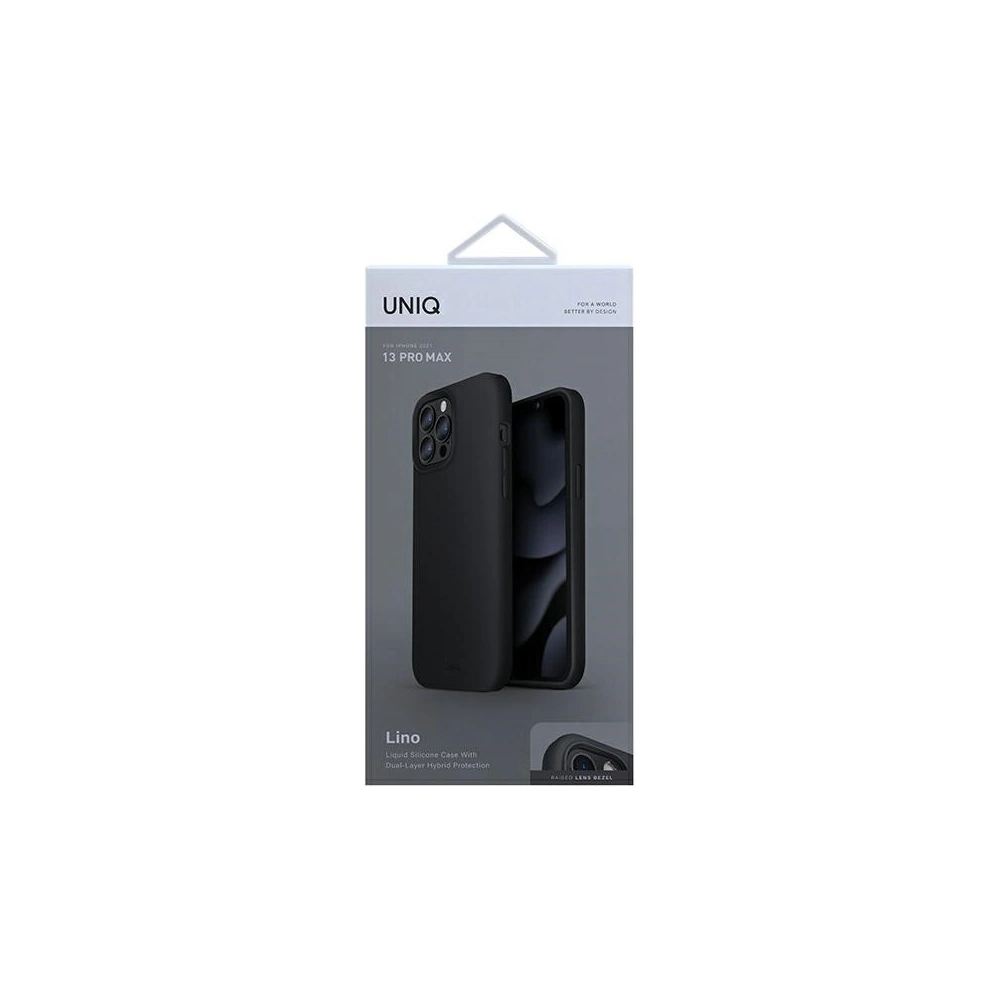 Etui UNIQ Lino Apple iPhone 13 Pro Max czarny/ink black
