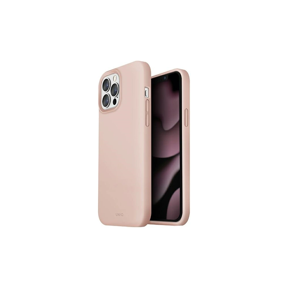Etui UNIQ Lino Apple iPhone 13 Pro Max różowy/blush pink