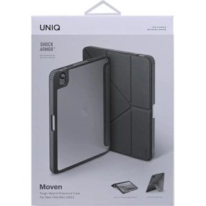 Kup Etui UNIQ Moven Apple iPad mini 2021 (6. generacji) / iPad mini 8.3" 2024 (7. generacji) Antimicrobial szary/charcoal grey - UNIQ524GRY - {ean13} - Sklep Home Screen