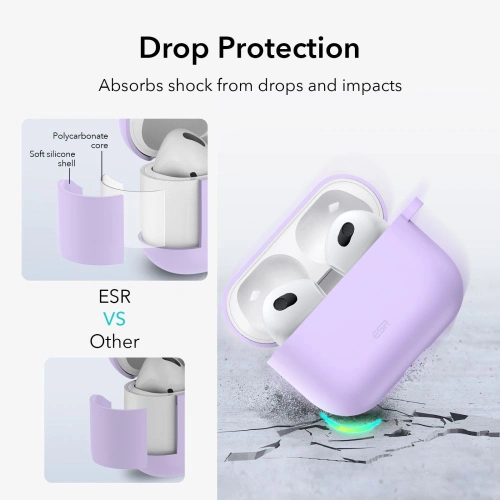 Kup Etui ESR Bounce Apple AirPods 3 Levendula - ESR429LAV - {ean13} - Sklep Home Screen