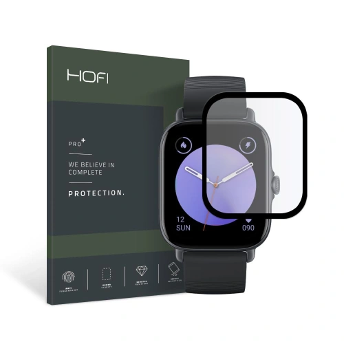 Kup Hibrid üveg Hofi Hybrid Pro+ Amazfit GTS 3 Fekete - HOFI163BLK - {ean13} - Sklep Home Screen