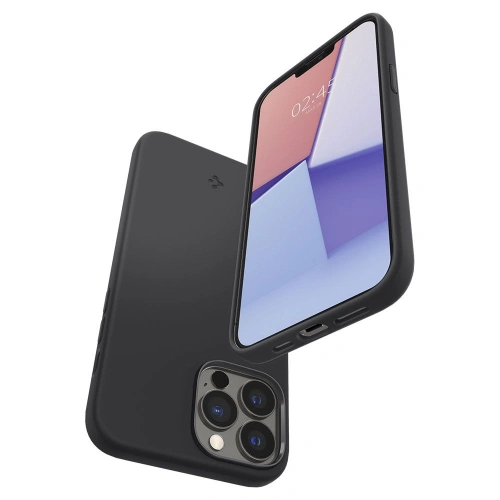 Kup Etui Spigen Silicone Fit Apple iPhone 13 Pro Max Fekete - SPN1973BLK - {ean13} - Sklep Home Screen