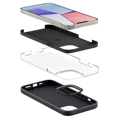 Kup Spigen Apple Hülle Silikon Fit iPhone 13 Pro Max Schwarz - SPN1973BLK - {ean13} - Sklep Home Screen